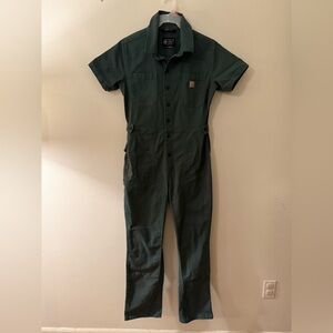 Women’s Carhartt Green Relaxed-Fit Work Coveralls